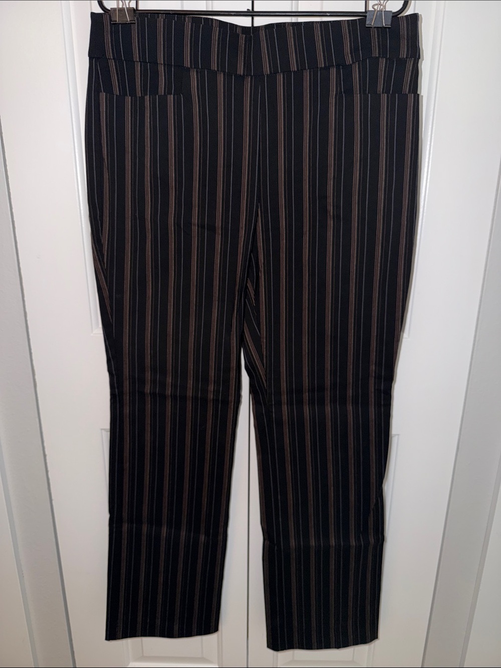 Maurices Black Pinstripe Pull-on Pants